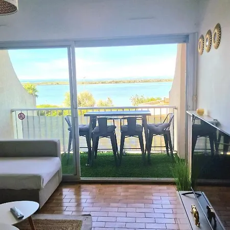 Appartement 1ere ligne piscine terrasse au bord de la plage front de mer avec 6 vélos Palavas-les-Flots Esterno foto