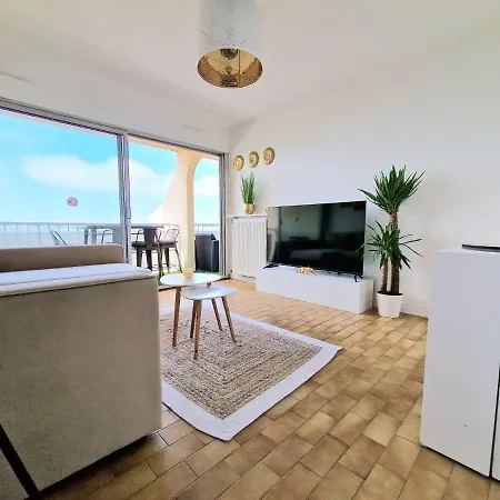 Appartement 1ere ligne piscine terrasse au bord de la plage front de mer avec 6 vélos Palavas-les-Flots Esterno foto
